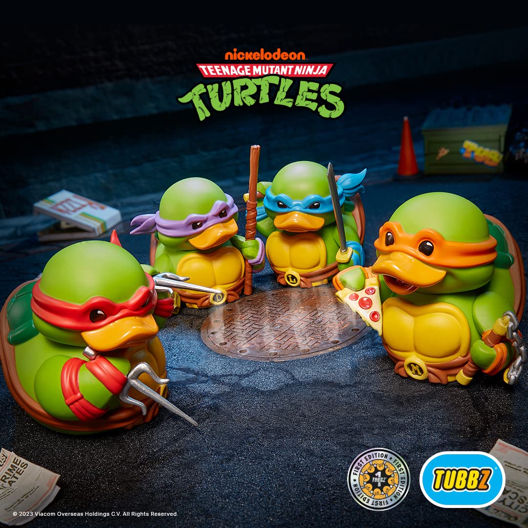 TUBBZ First Edition Leonardo Collectible Duck Figure – TMNT Official Merchandise
