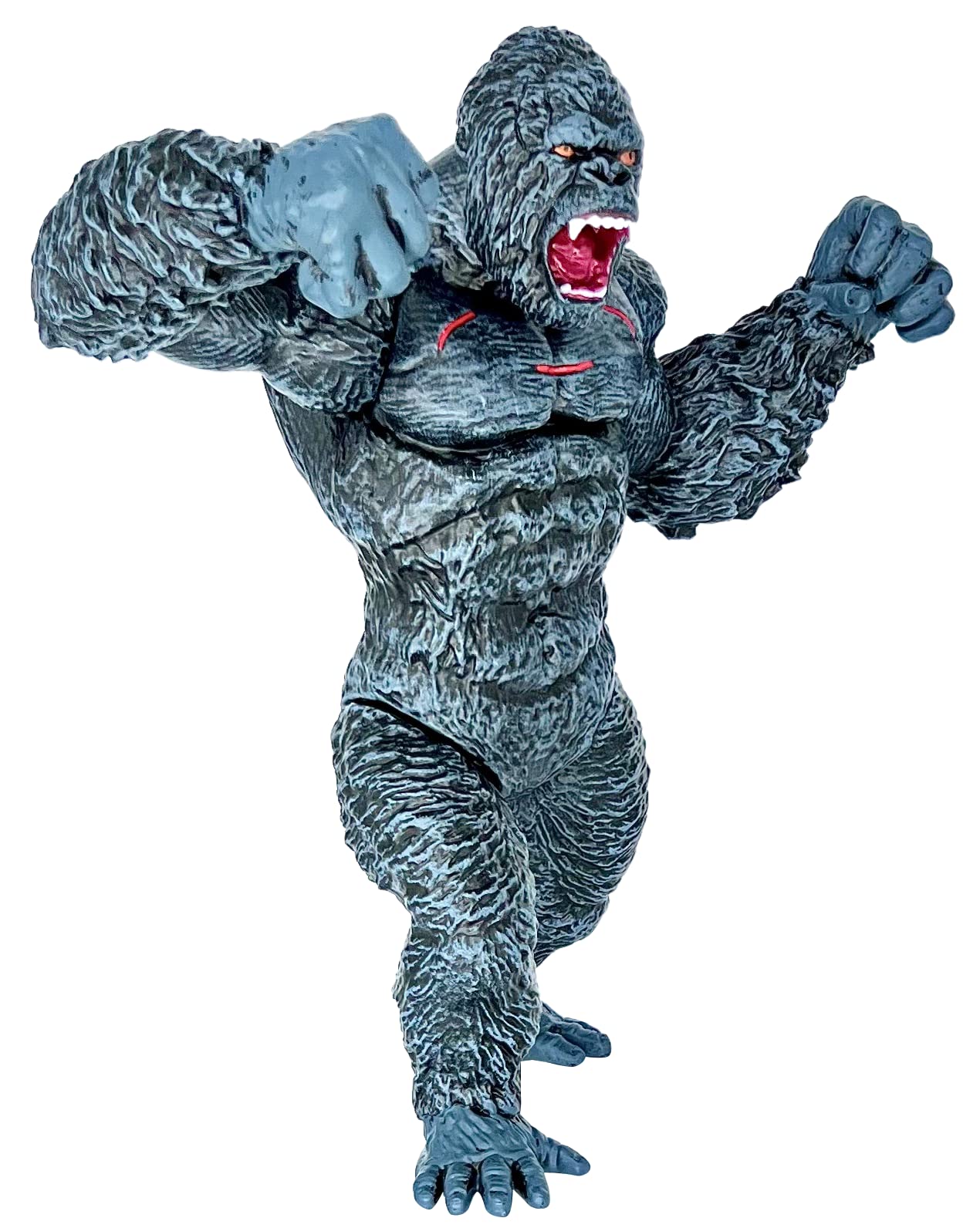 TwCare Giant King Kong vs Godzilla 11-inch Action Figure – Fight Mode Gorilla Ape with Travel Bag