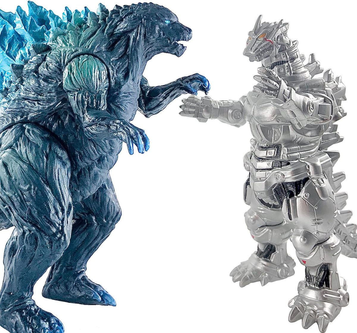 TwCare Set of 2 Mecha Godzilla Earth & MechaGodzilla Kiryu Figures – Kaiju Collectibles with Travel Bag