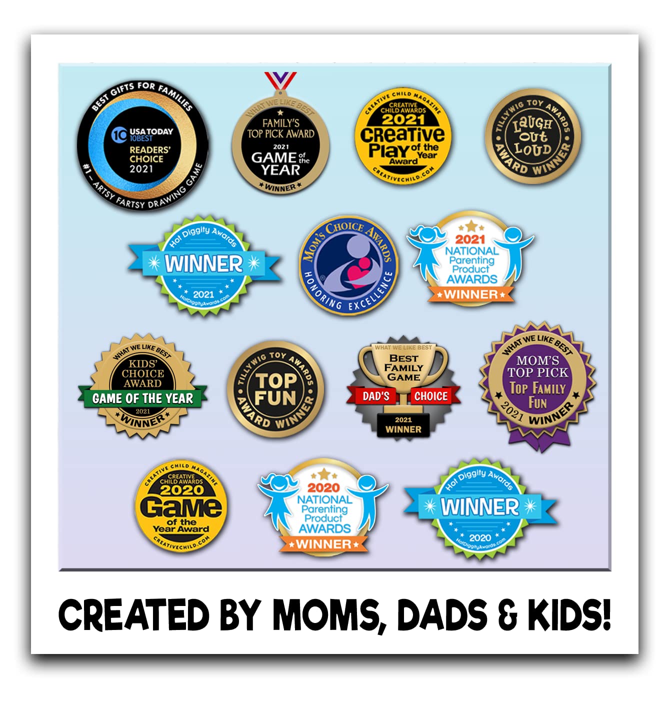 TwoPointOh Games Artsy Fartsy – Fun Family Party Game for Kids & Adults | Award-Winning Gift