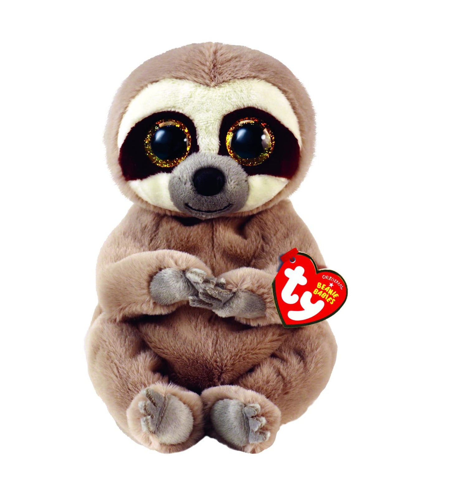 Ty Silas Grey Sloth Plush Toy | Soft Fur & Glitter Eyes
