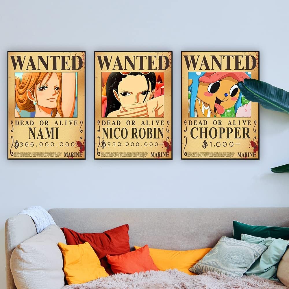 TYZZHOA 25PCS Anime OP Wanted Posters – New Bounty Edition (Luffy 3 Billion) & Crew