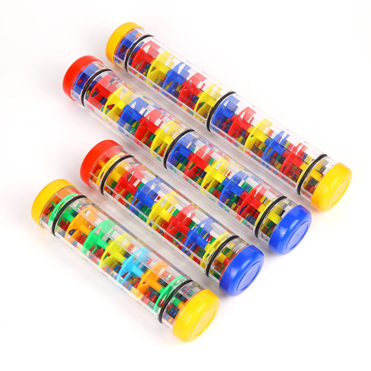 Ubblove Rainmaker 12-Inch Rain Stick – Colorful Shaker Toy for Kids