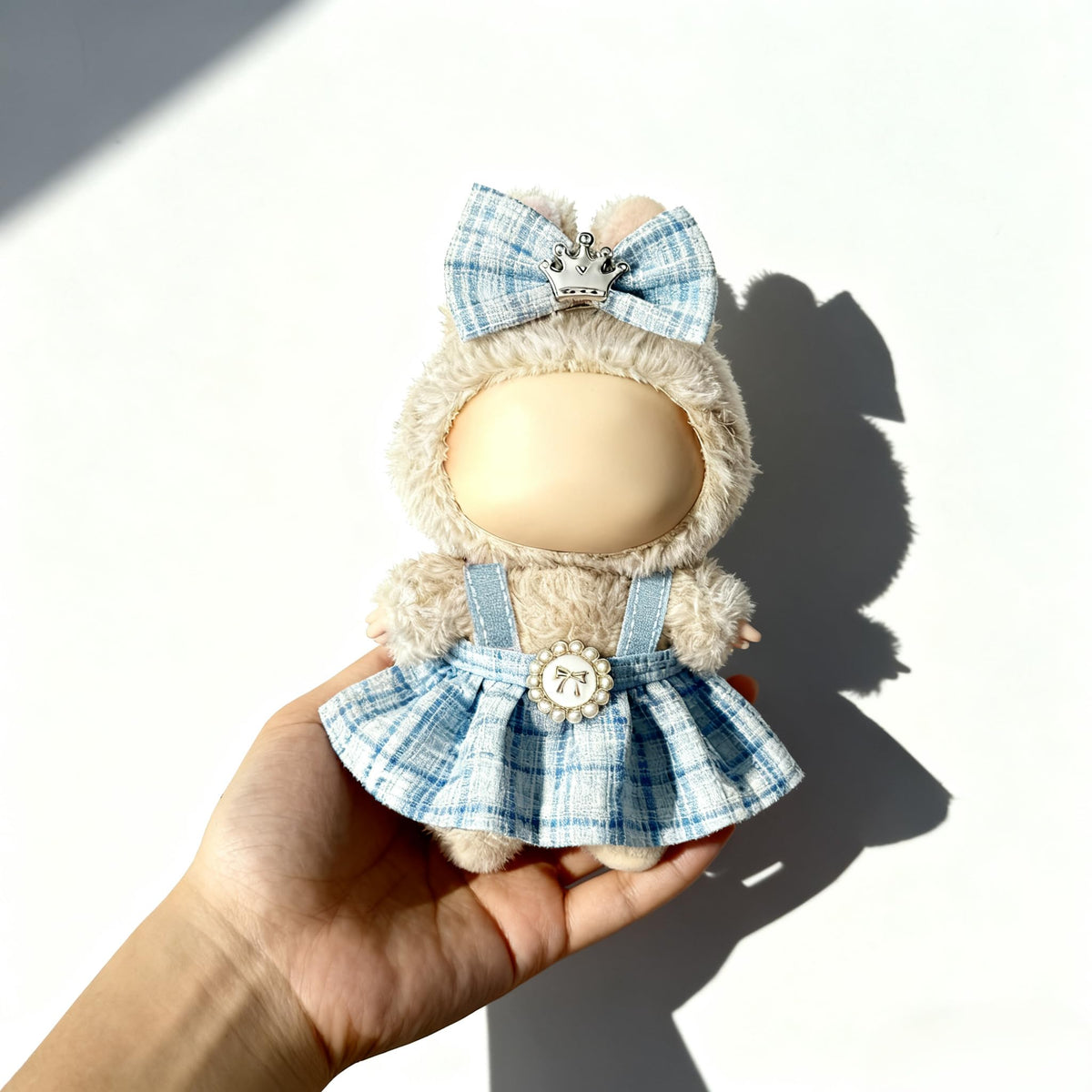 Ueuo Labubu 17cm Doll Outfit – Dress & Hairpin Set (Style C)