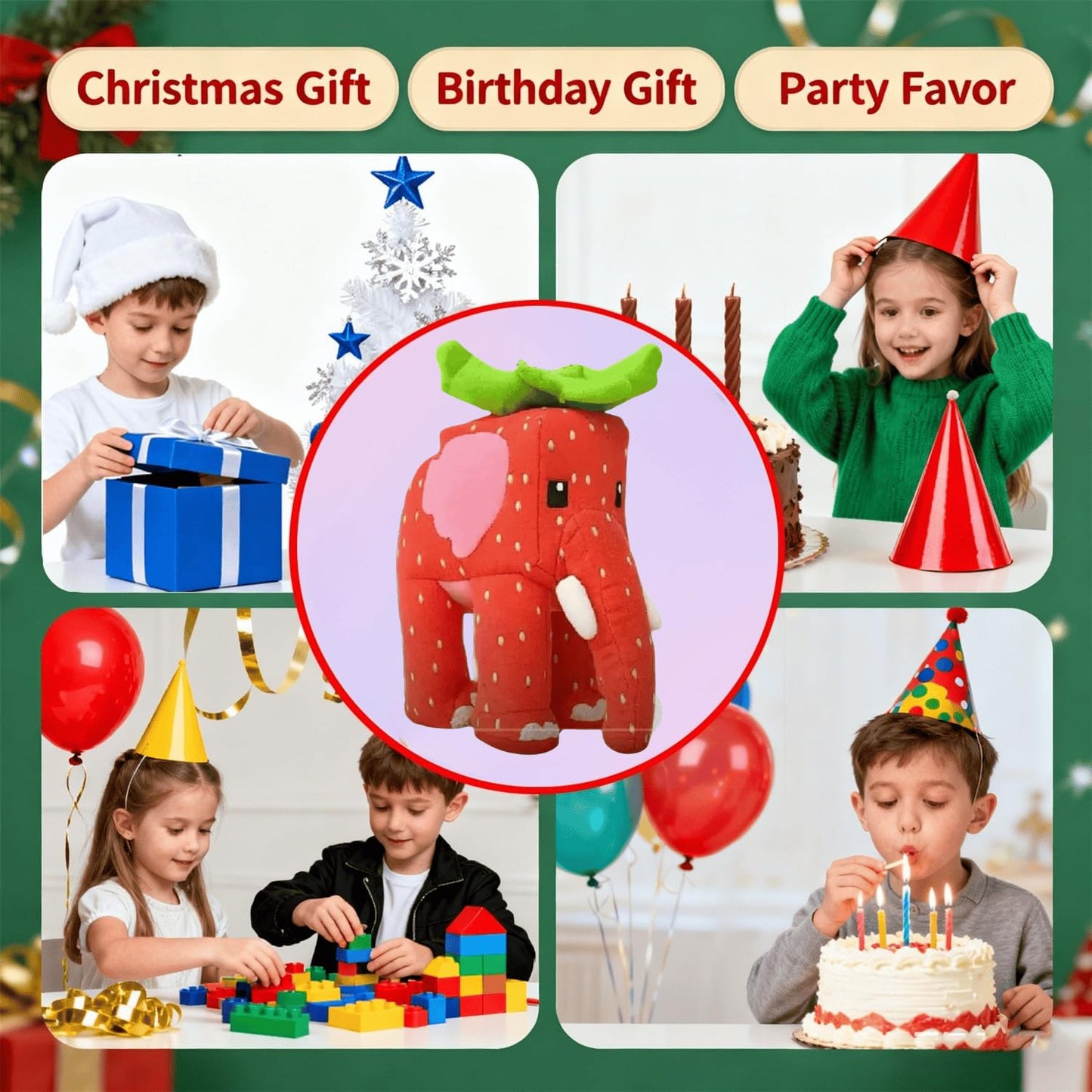 ULTHOOL Steal a Brainrot Plush Toy, 9.8 in Red — Collectible Brain Rot Plush Gift for Fans