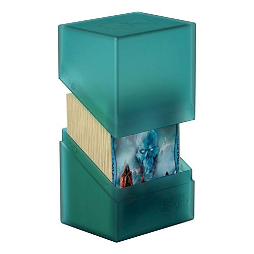Ultimate Guard Boulder 80+ Classic Deck Case – Malachite, Secure & Durable Storage for 80 Double-Sleeved TCG Cards | Soft-Touch Finish