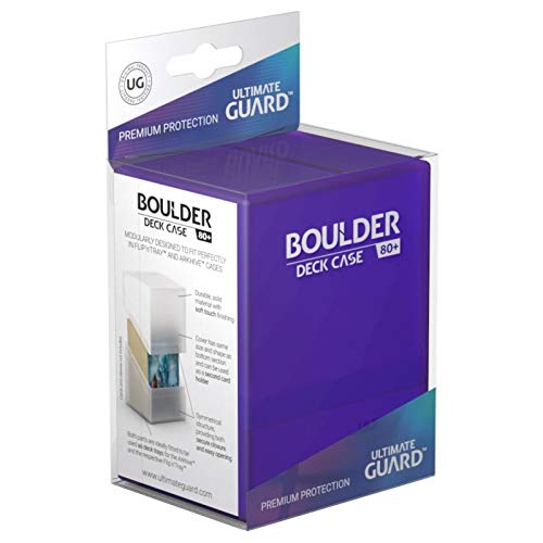 Ultimate Guard Boulder 80+ Classic Deck Case – Amethyst, Secure & Durable TCG Card Storage