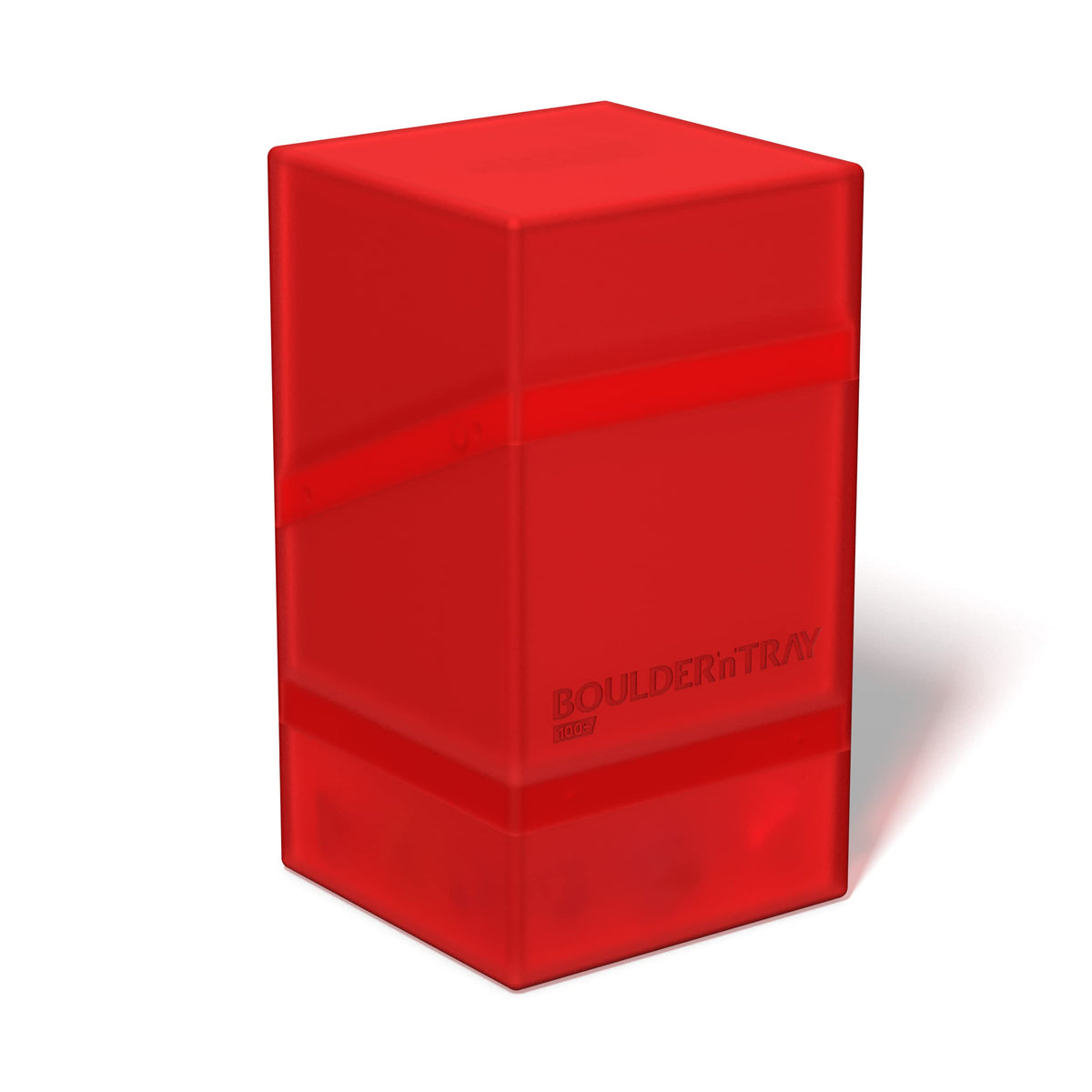 Ultimate Guard Boulder'n'Tray 100+ Ruby: Durable Card Case with Removable Tray