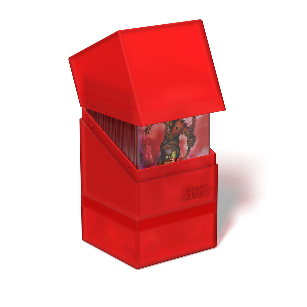 Ultimate Guard Boulder'n'Tray 100+ Ruby: Durable Card Case with Removable Tray