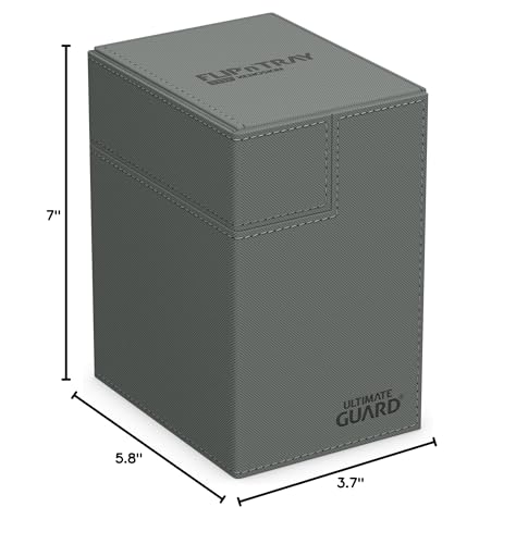 Ultimate Guard Flip'n'Tray 133+ Deck Case with Dice Tray – Independent Trays, Magnetic Closure, Microfiber Lining