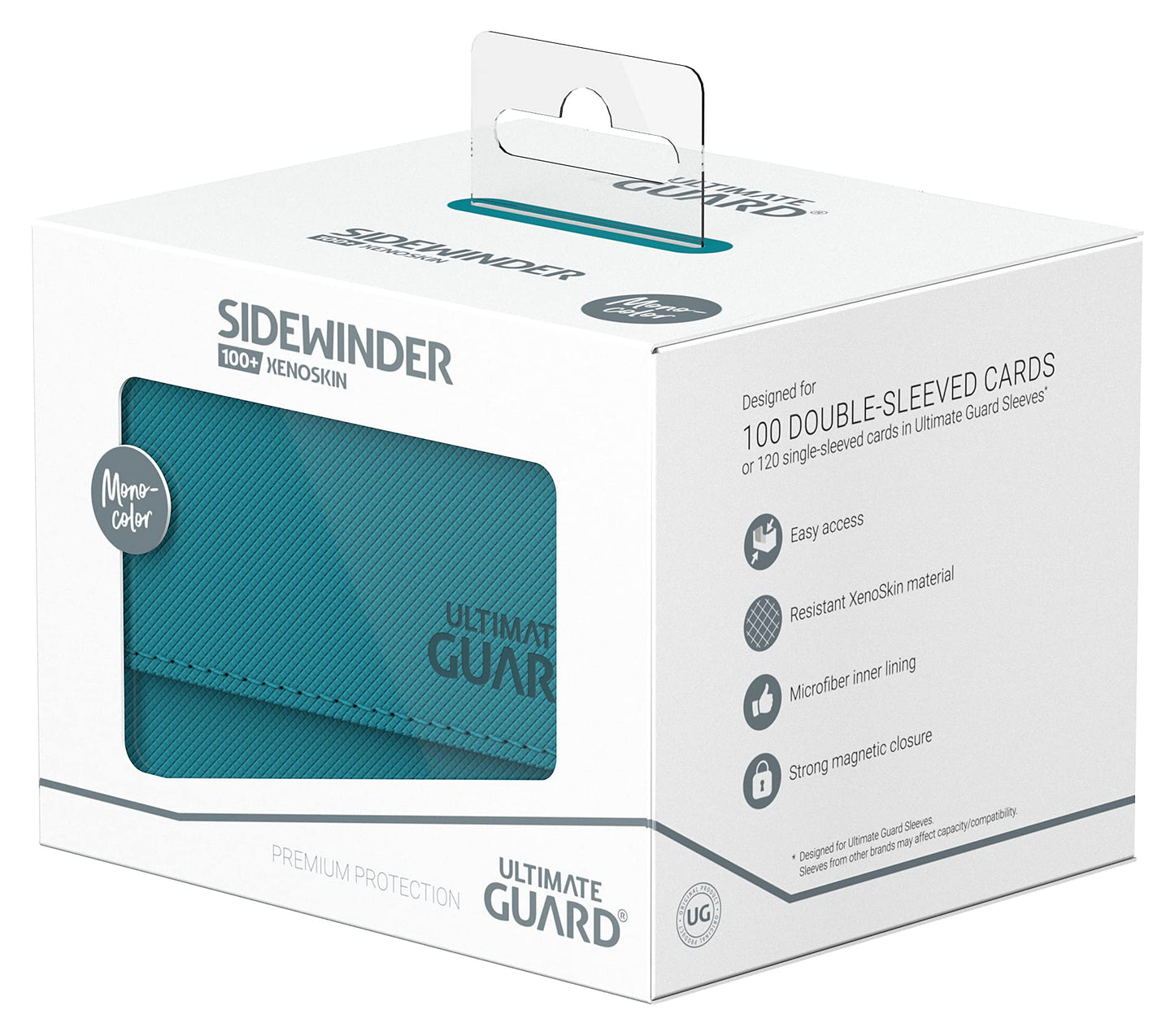 Ultimate Guard Sidewinder 100+ Deck Box – Holds 100 Double-Sleeved Cards | Magnetic Closure & XenoSkin