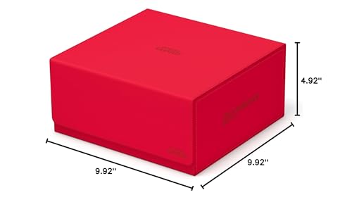 Ultimate Guard Treasurehive 90+ Magnetic Case — Holds 90 Card Cases or 370+ Toploaders (Red)