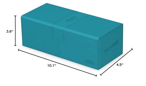 Ultimate Guard Twin Flip'n'Tray 266+ Petrol Deck Case | 266 Double-Sleeved Cards + Dice Tray