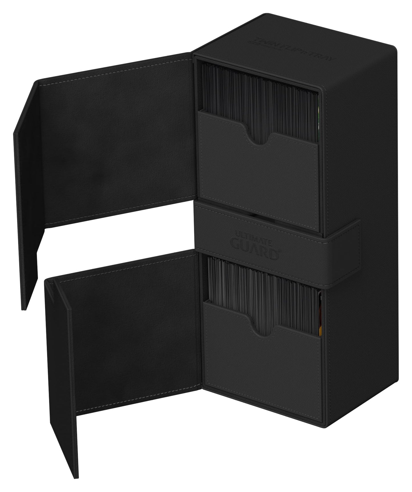 Ultimate Guard Twin Flip'n'Tray 266+ Deck Case – 266+ Card Capacity, Dice Tray, Magnetic Closure