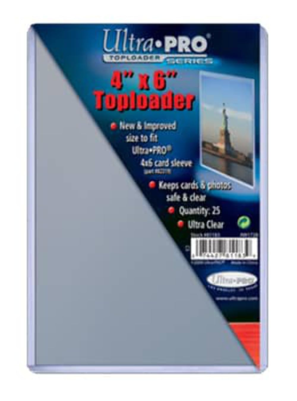 Ultra Pro 4x6 Toploaders - 25ct Pack | High-Impact PVC Card Protectors