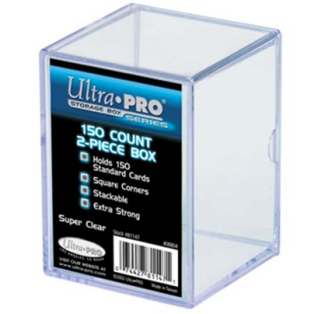 Ultra PRO 81147 150-Count Clear Card Storage Box | Airtight & Stackable