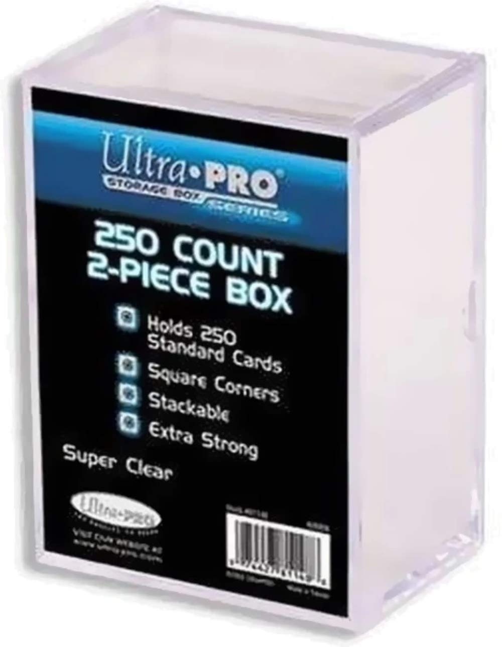 Ultra PRO All Team 2-Piece Card Storage Box – 250 Count, Clear