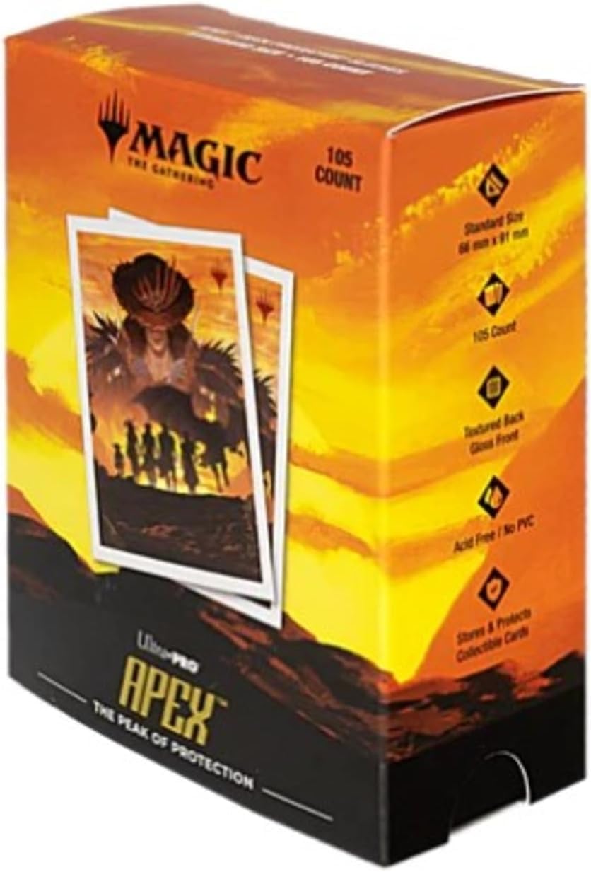 Ultra PRO APEX Deck Protector Sleeves – Outlaws of Thunder Junction 105ct with Gang Silhouette for MTG