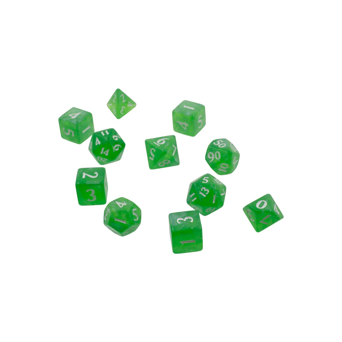 Ultra PRO Eclipse 11 Dice Set – Lime Green with Storage Box | RPG & Card Games