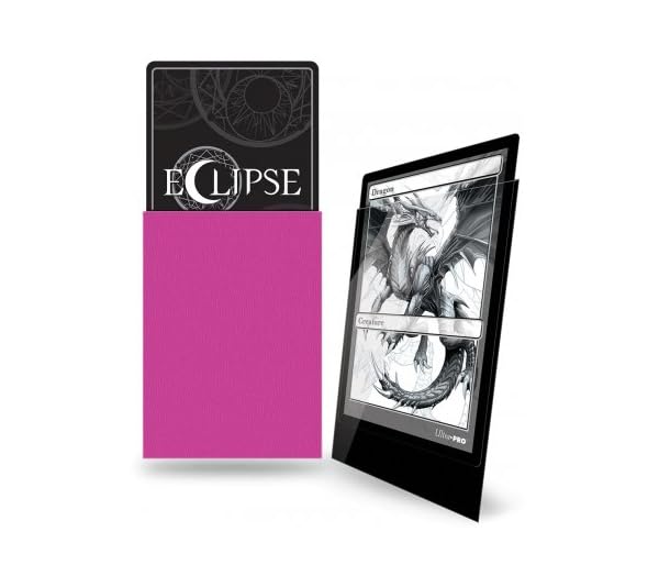Ultra Pro Eclipse Gloss Standard Sleeves 100 Pack – Hot Pink