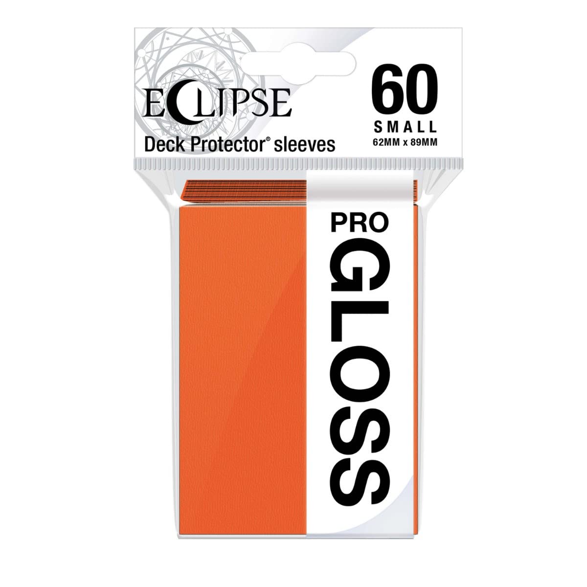 Ultra Pro Eclipse Gloss Small Sleeves – Pumpkin Orange (60 Count) | ChromaFusion Card Protection