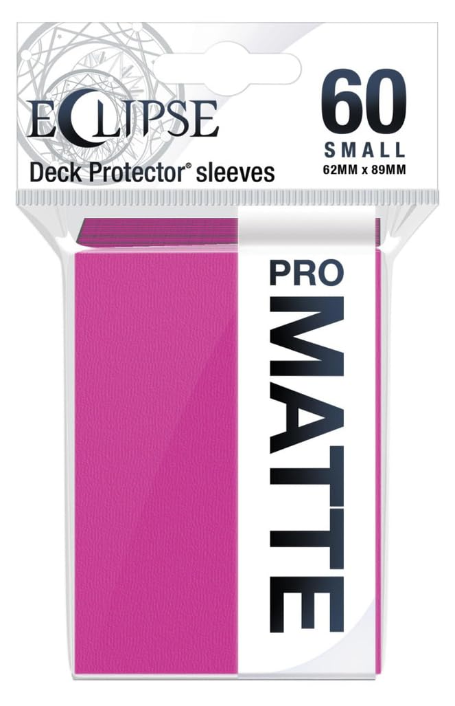 Ultra Pro Eclipse Matte Small Sleeves 60 Count – Hot Pink Card Protectors with ChromaFusion