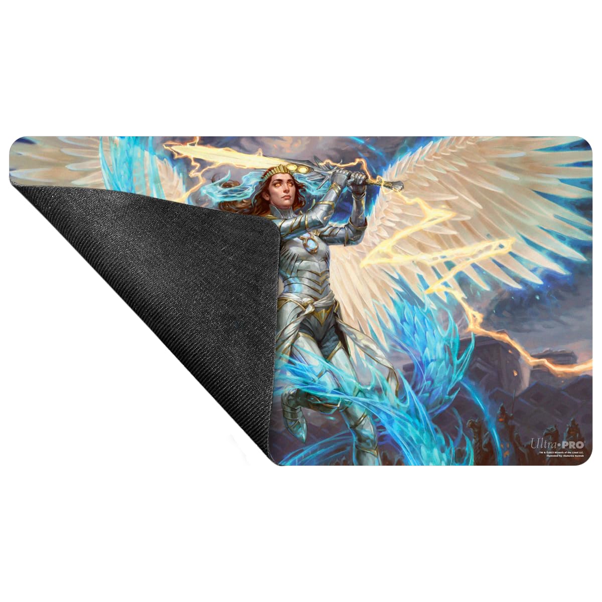 Ultra PRO Tarkir Dragonstorm Elspeth Playmat – MTG Table Mat 24 x 13.5 in