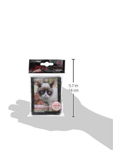 Ultra Pro Grumpy Cat Flowers Deck Protector Sleeves – 50ct, Standard Magic Cards (2.5 x 3.5)