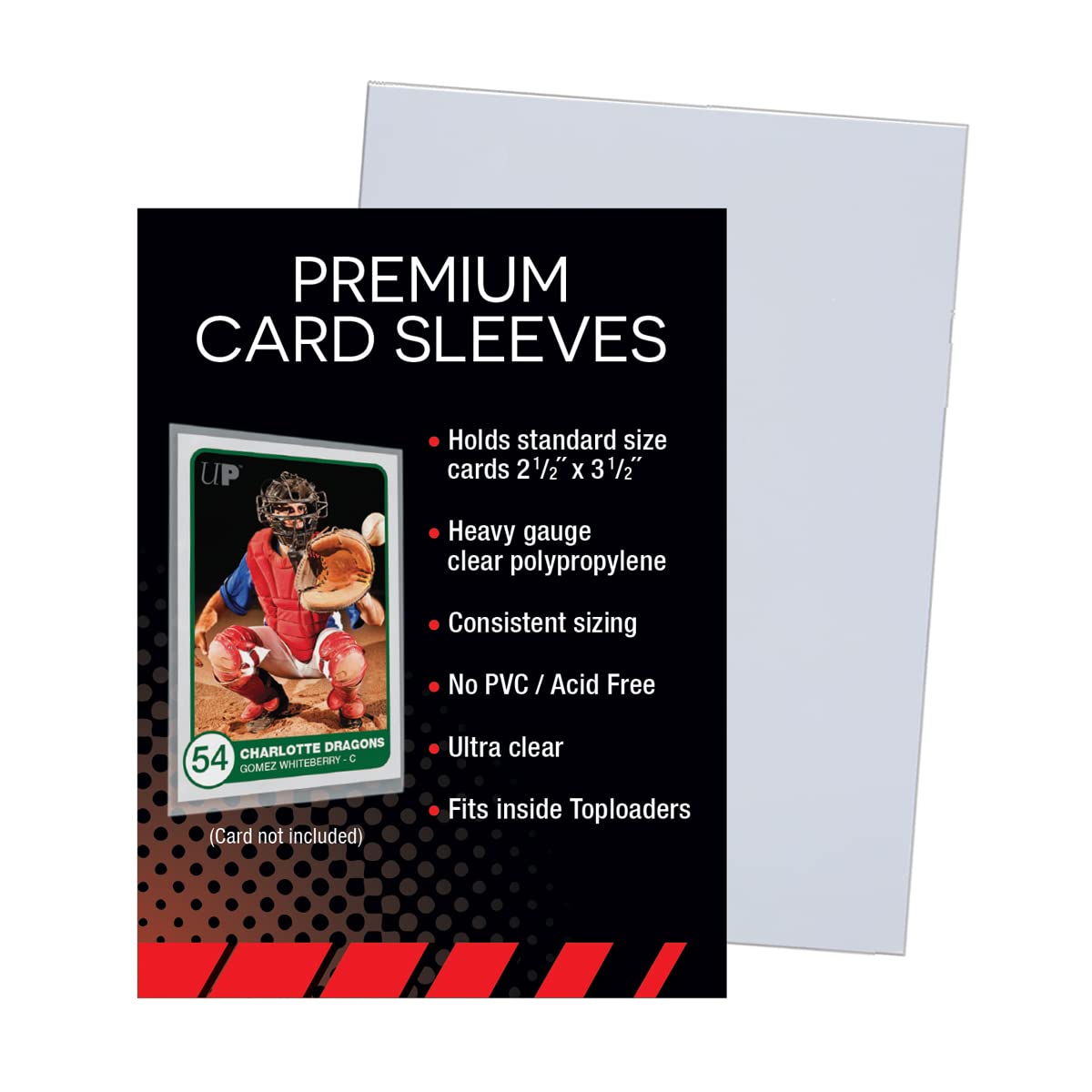 Ultra Pro Premium Clear Card Sleeves – 100ct Standard Size (2.5 x 3.5 in)