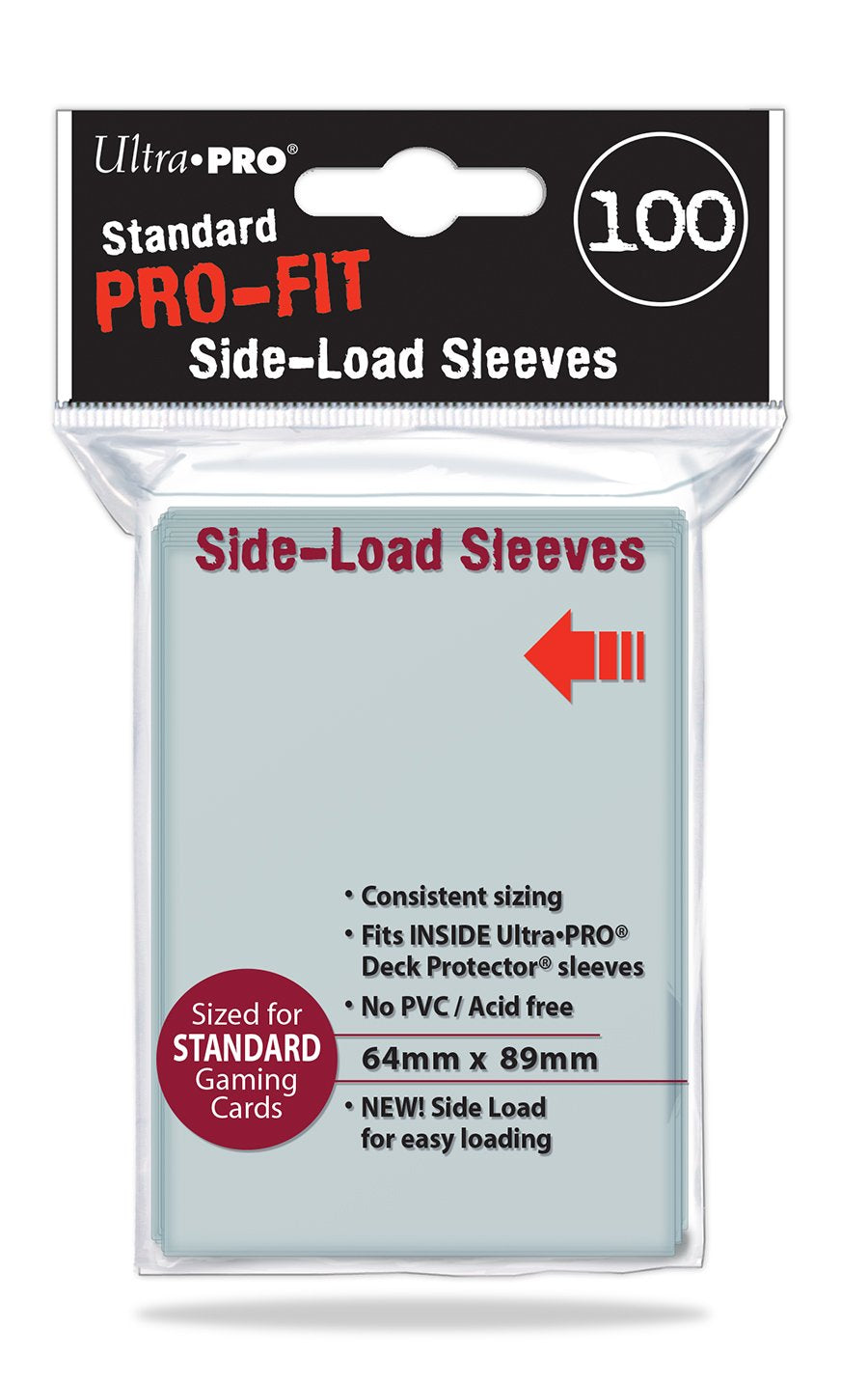 Ultra Pro Pro-Fit Side Load Sleeves – 100 Clear Card Sleeves