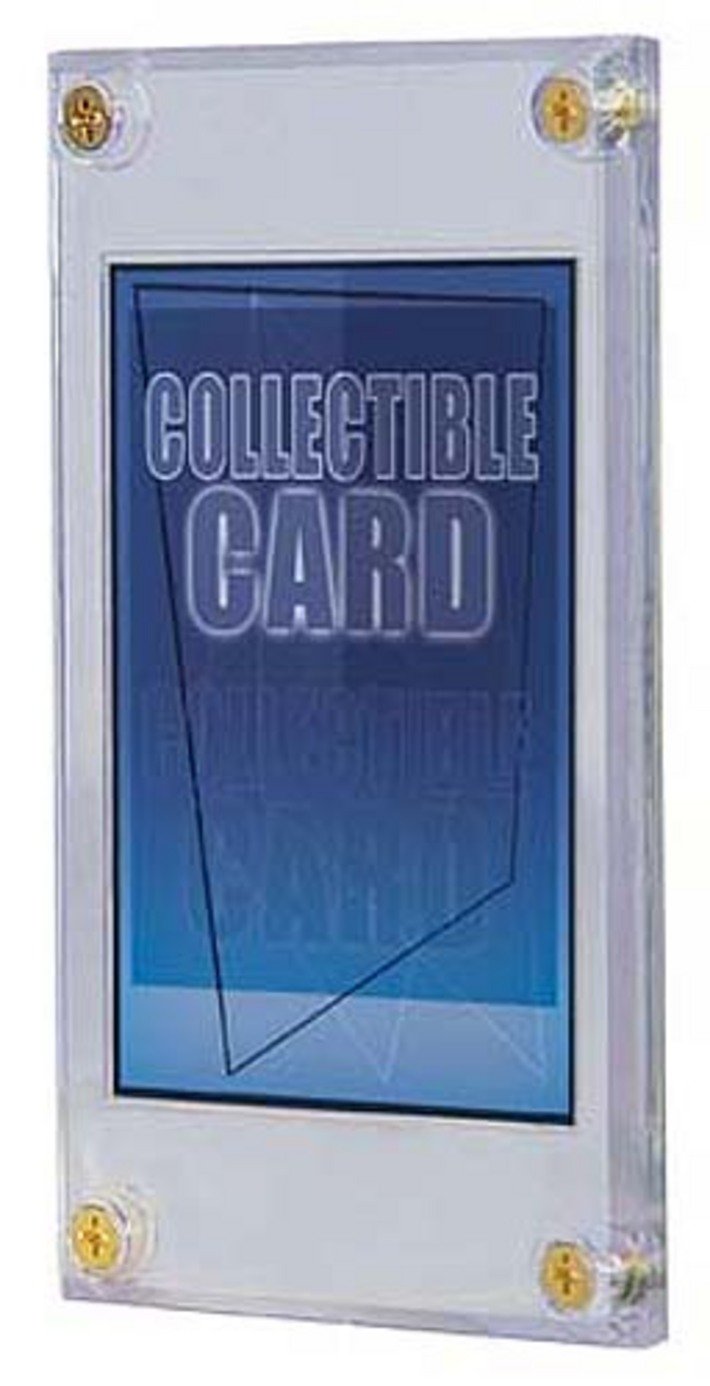 Ultra Pro 1/4-Inch Screwdown Recessed Card Holder – 2.5 x 3.5, Acid-Free, PVC-Free