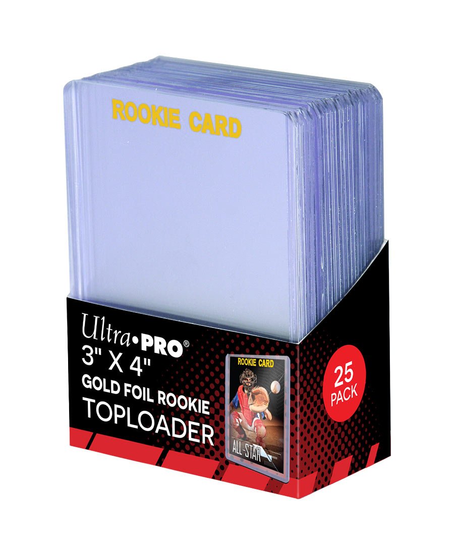 Ultra Pro 3x4 Rookie Gold Toploader 25ct – Premium Card Protection