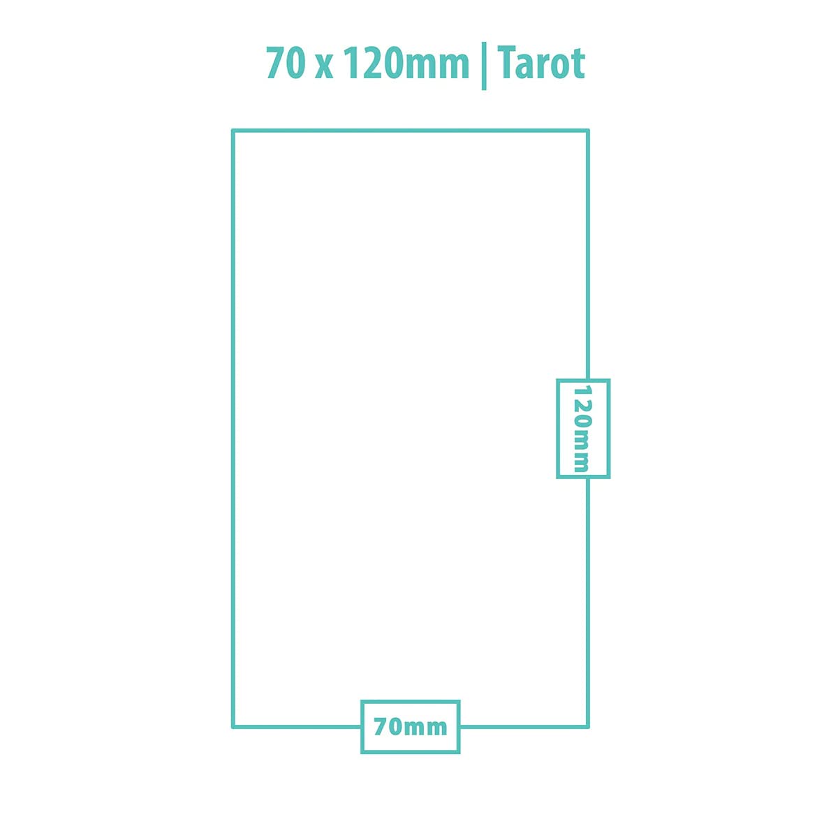 Ultra Pro Tarot Card Sleeve 70mm x 120mm – 50 Pack | Clear, Archival-Grade Protection