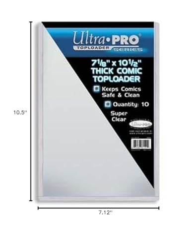 Ultra Pro Thick Comic Toploader 7-1/8 x 10-1/2 in - 10 Count