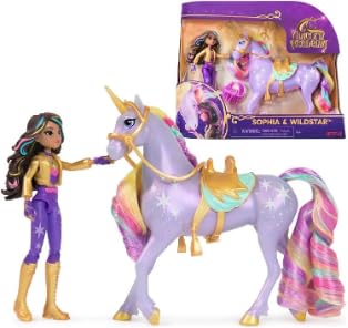 Unicorn Academy Rider & Unicorn Set – 12 cm Figures with Brush