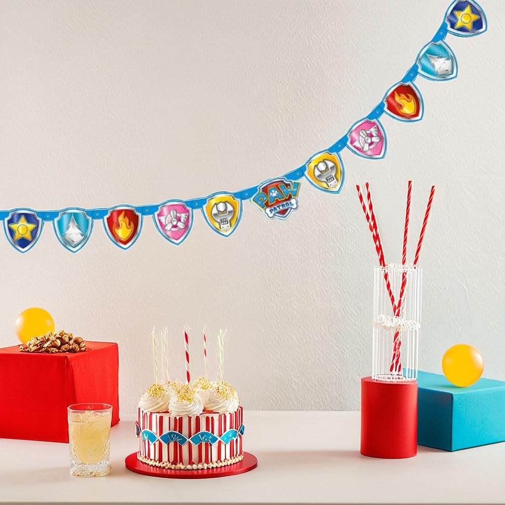 Unique Paw Patrol Large Jointed Banner (1 Pc.) - Colorful Kids Birthday Decoration