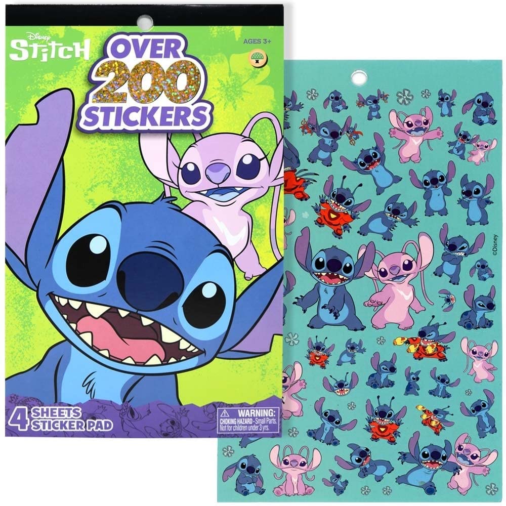 United Pacific Designs Stitch 4 Sheet Foil Cover Sticker Pad – 200+ Stickers
