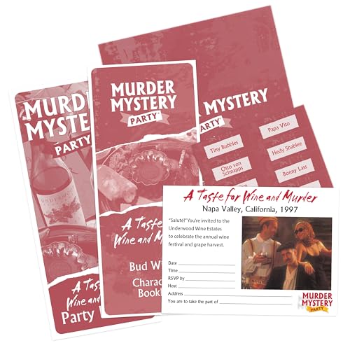 University Games | Murder Mystery Party: A Taste for Wine & Murder – Host Your Own Night of Intrigue