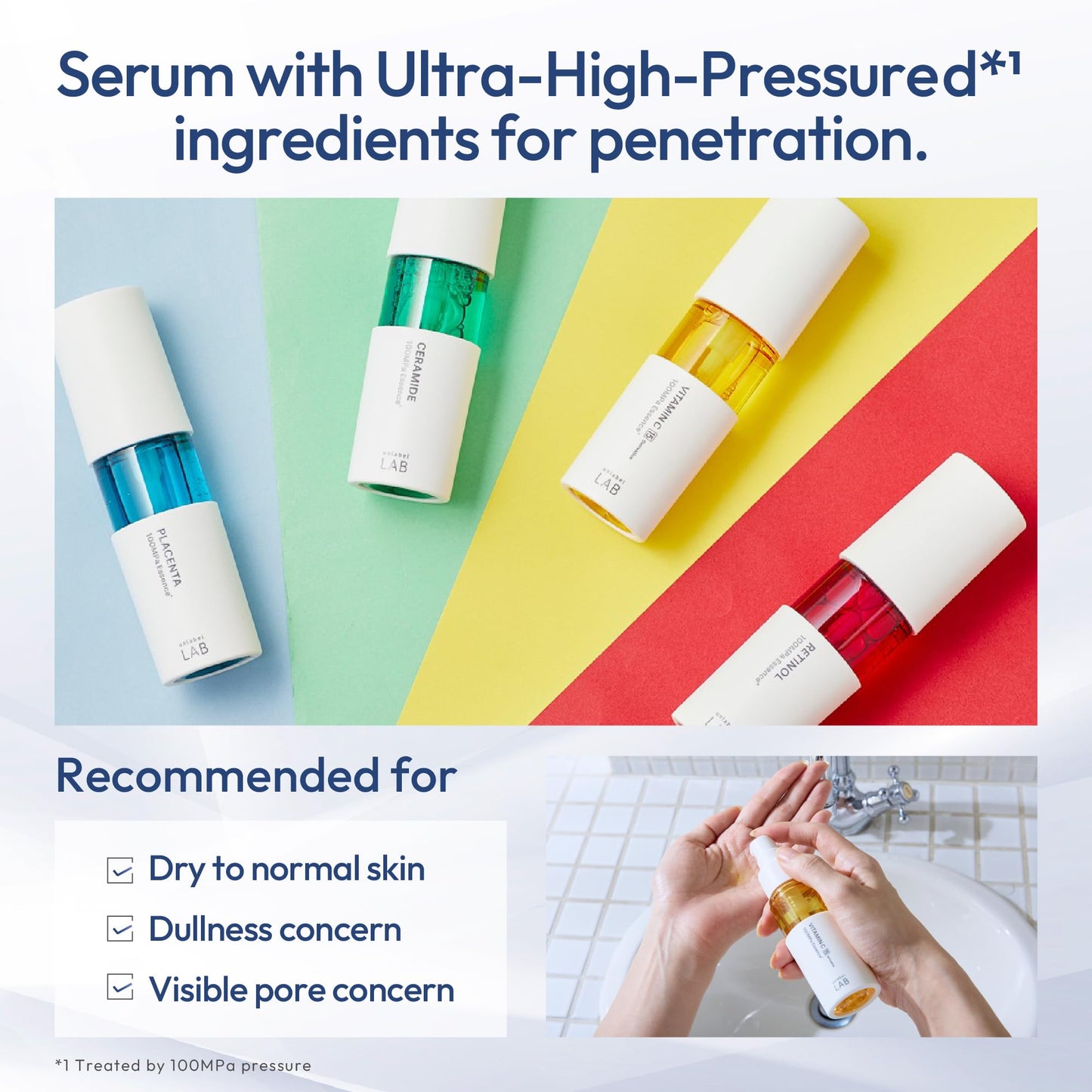 Unlabel LAB Vitamin C Serum – Ultra-High-Pressure, Fragrance-Free, 50mL, Made in Japan