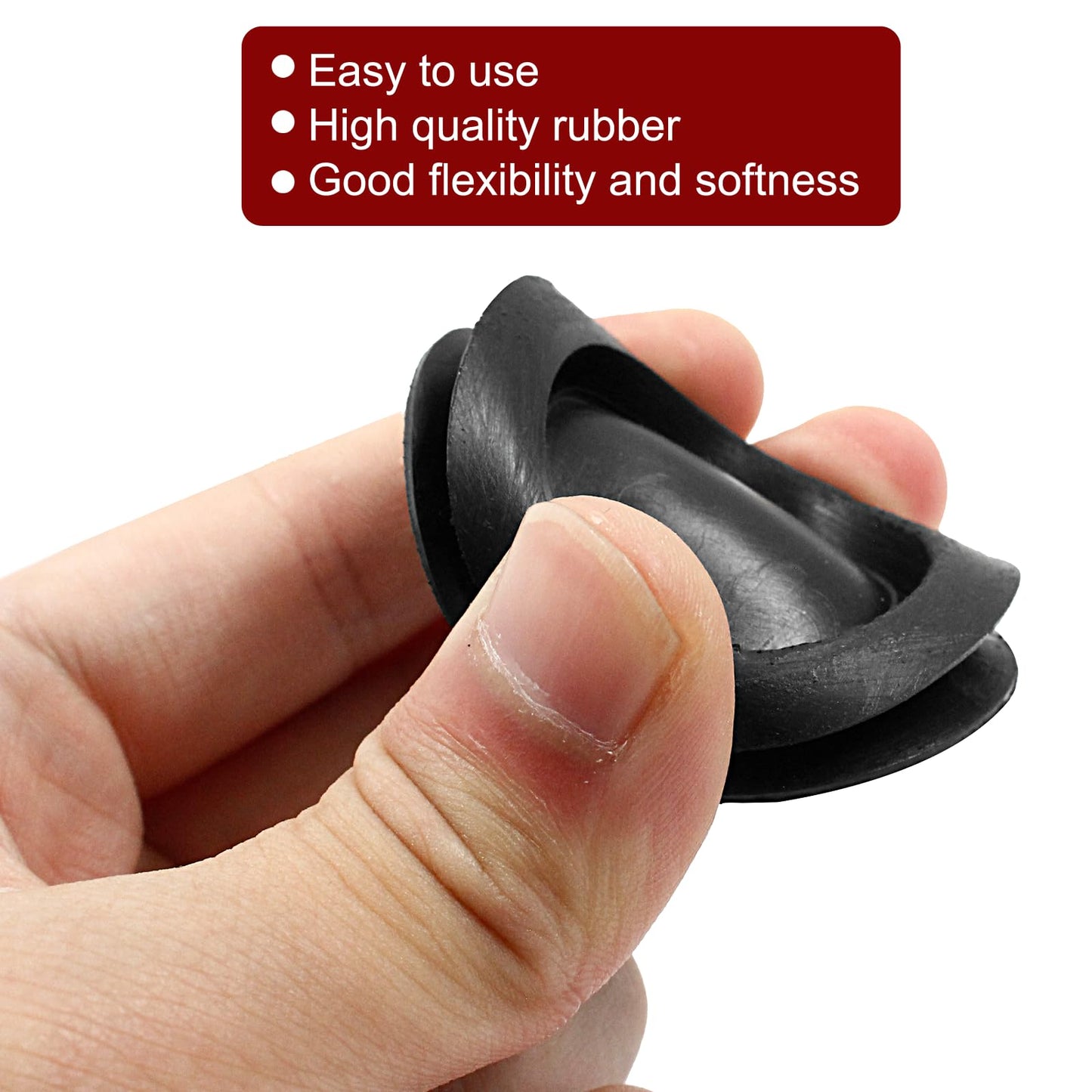 Unlorspy 20 Pcs Piggy Bank Hole Plugs – 5 Sizes, Black Rubber Stopper