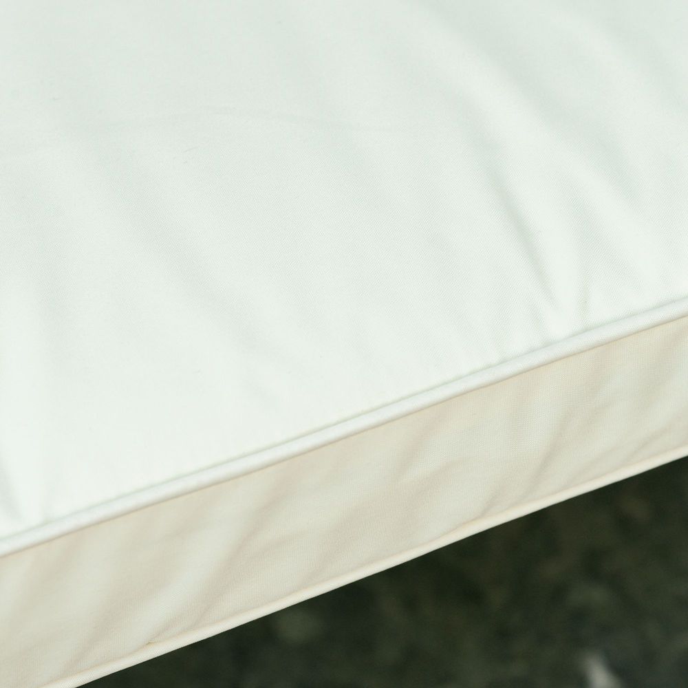 Outdoor Bench Cushion 2 Seater Loveseat Seat Pad Swing Furniture Cream White