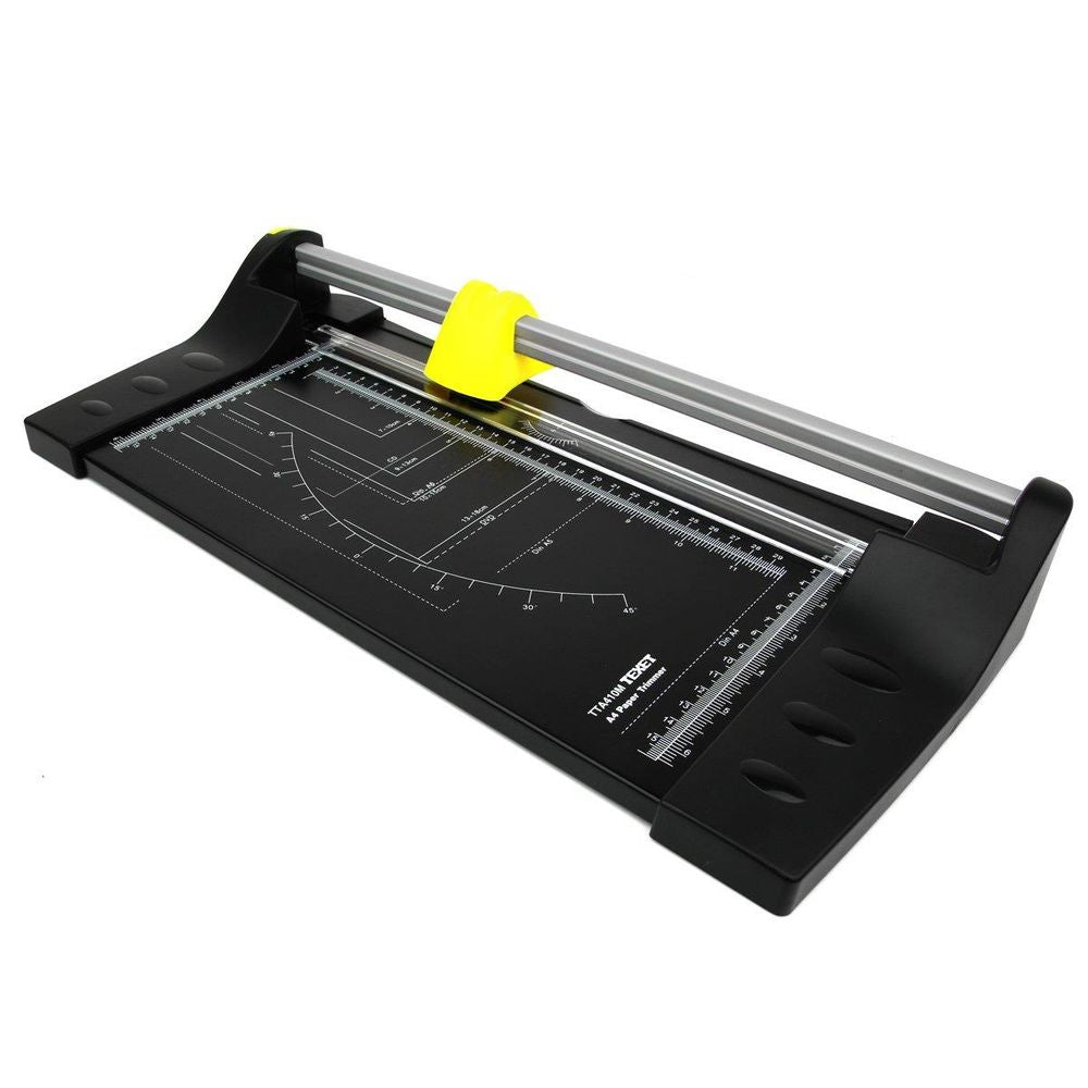 Deluxe A4 Paper Trimmer - 10 Sheet Capacity - Straight Cut Blade - Durable Metal Table - Non-Slip Feet - Precision Cutting