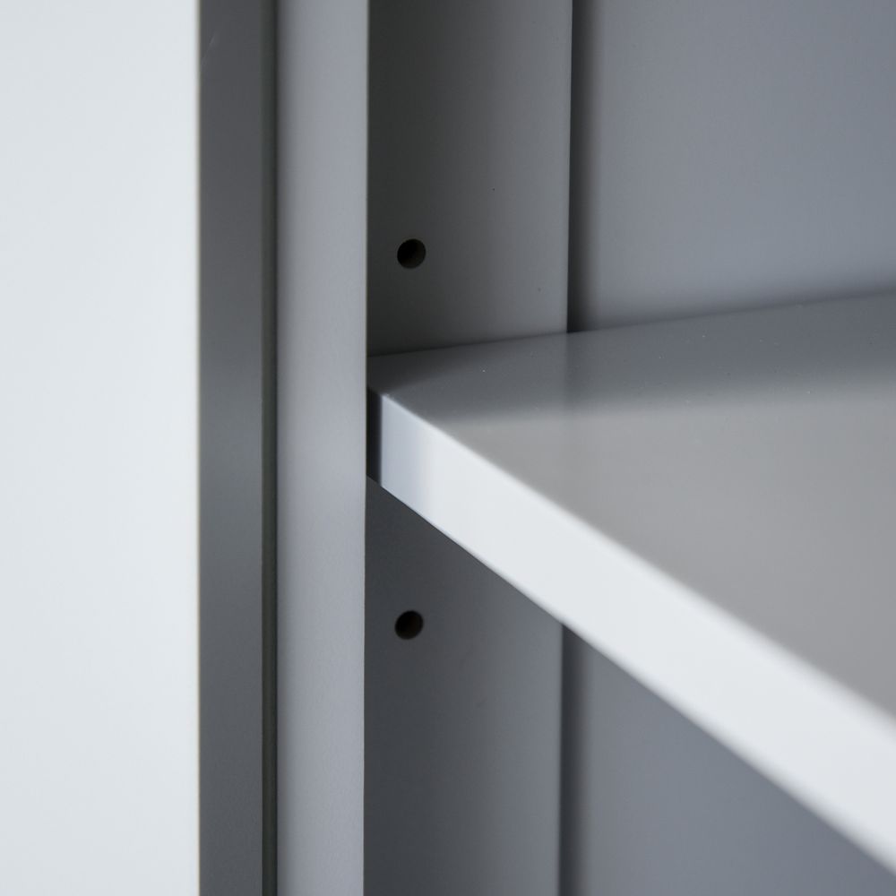 HOMCOM Freestanding Kitchen Storage Cabinet Drawers Cupboards Shelves Grey