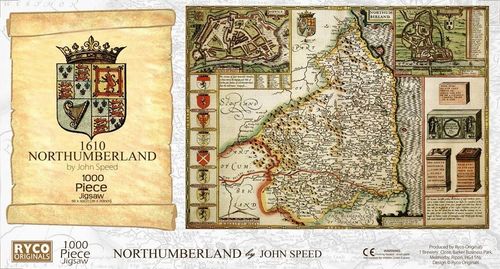 Northumberland Historical Map 1000 Piece Jigsaw Puzzle (1610)