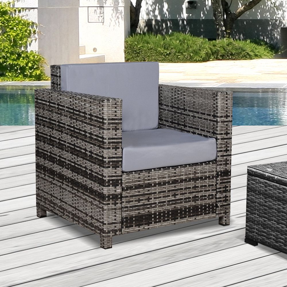 Premium Quality Rattan Outdoor Garden Armchair - Waterproof & Stylish