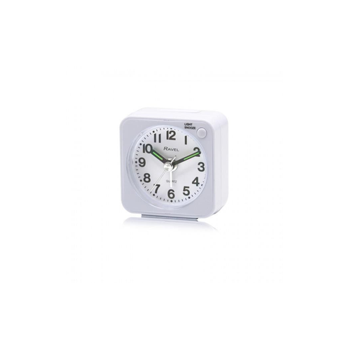 Ravel Quartz Mini Alarm Clock White RC051.4