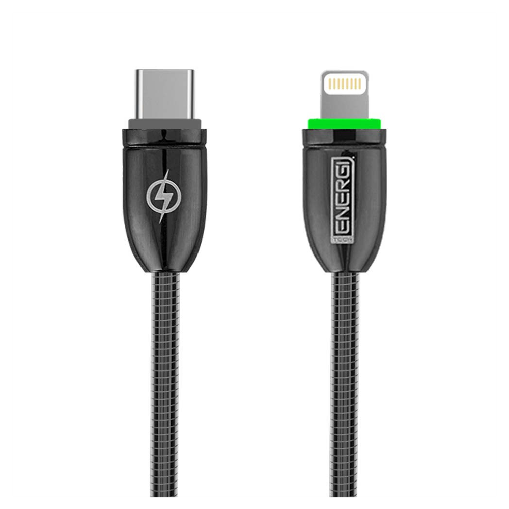 Tech Energi Apple PD USB-C Lightning Cable (Up to 60W) - 1.2m - Black