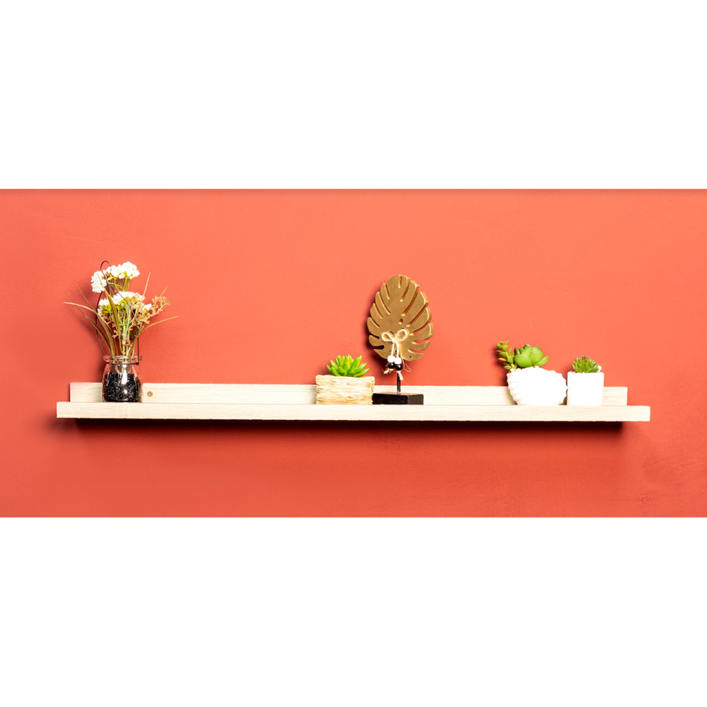 Premium OAK Floating Wall Shelf - Set of 2 | Quality MDF | 80cm | Professional Seller