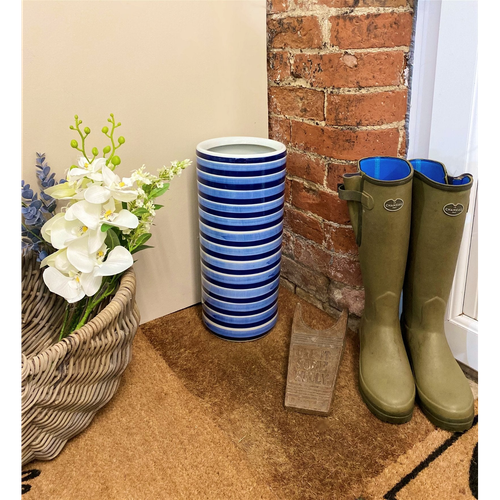 Horizontal Striped Umbrella Stand