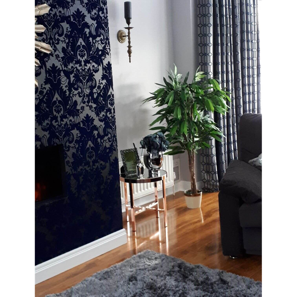 120cm Large Artificial Mango Tree Plant: High-Quality & Stylish - Metal Planter Included!